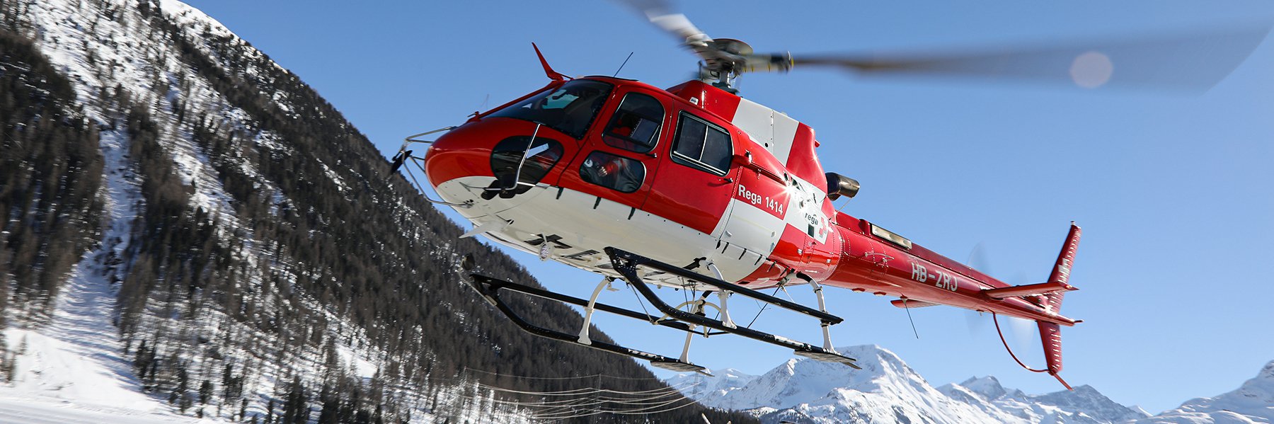 L'hélicoptère H125 en vol.