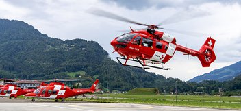 Landeanflug auf der Basis in Wilderswil