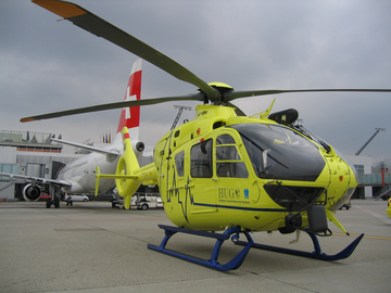 EC135 at the airport