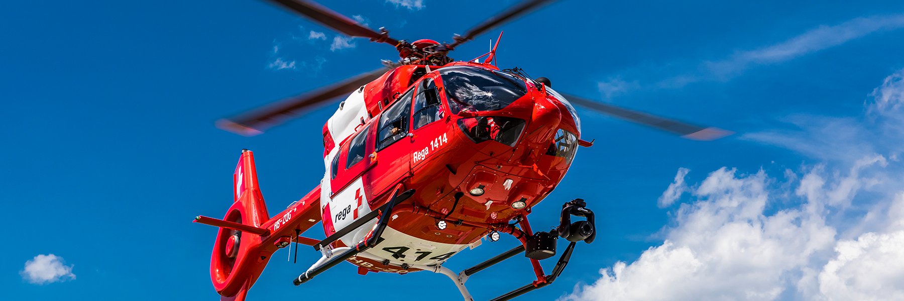 Airbus H145 in front of a blue sky
