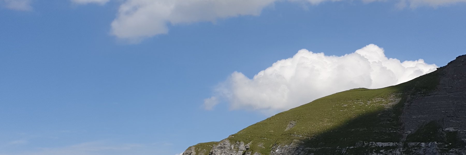 Lieu d’intervention escarpé à la Pointe de Pré Fleuri 