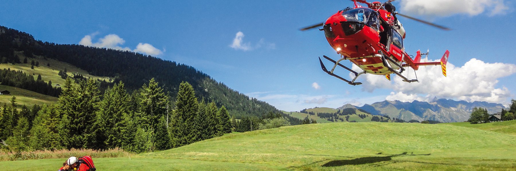 Symbolbild: Helikopter im Landeanflug