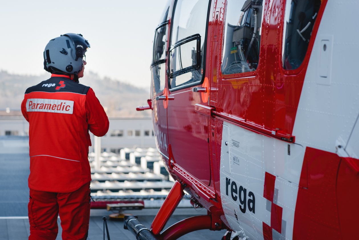 Rettungssanitäter bei der Arbeit