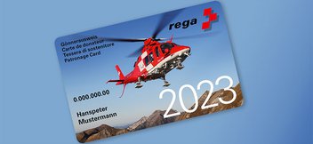 La carte de donateur de la Rega