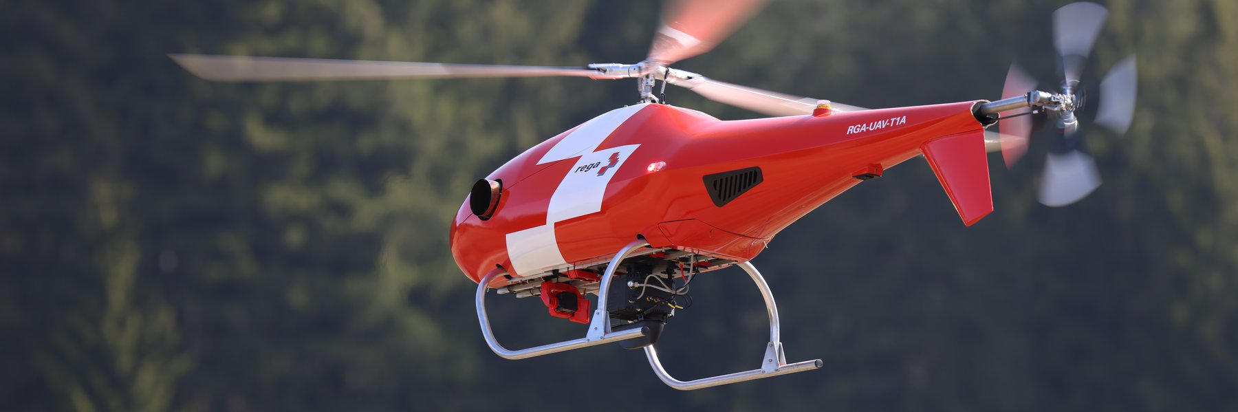 Rega drone in flight