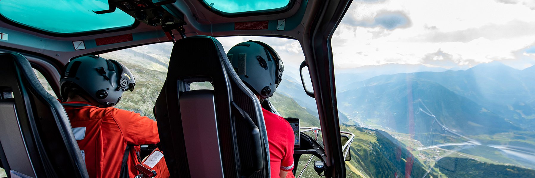 pilot in the cockpit