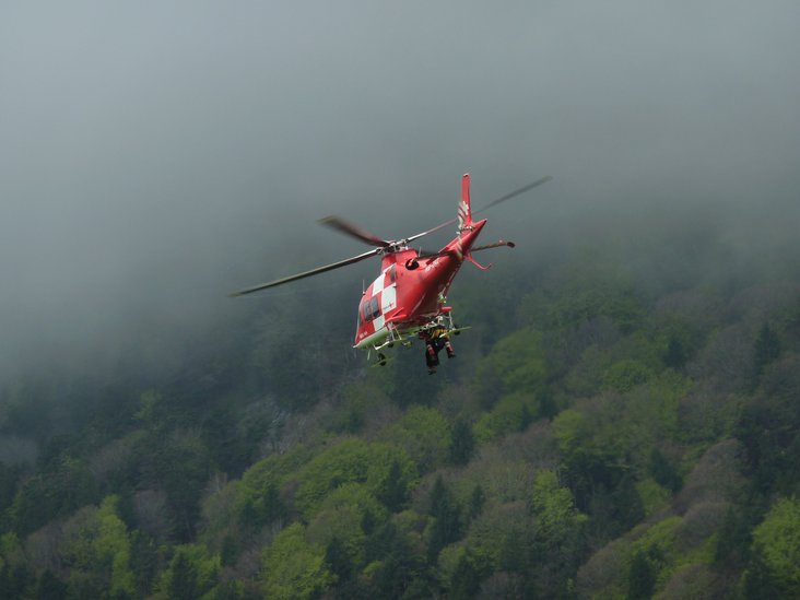 Helikopter im Flug