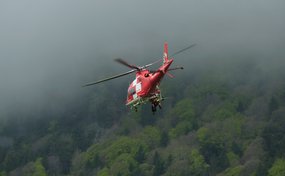 Helikopter im Flug