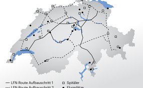 Seit 1. Dezember 2016 sind die beiden Hauptrouten Nord-Süd und Ost-West des LFN für den Einsatz zugelassen. 