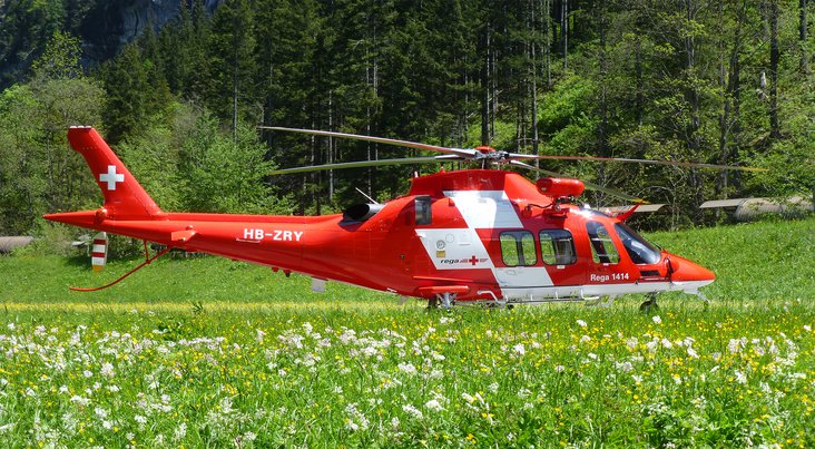 Rega-Helikopter vom Typ AgustaWestland Da Vinci (Symbolbild)