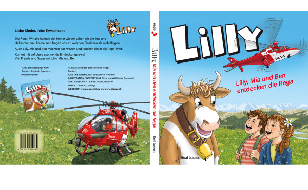 Libro «Lilly, Mia und Ben entdecken die Rega!» (tedesco), zur vergrösserten Darstellung