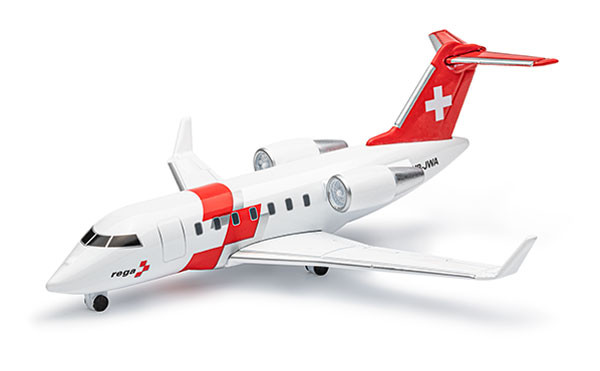 Jet Challenger 650, mini Modell (Massstab 1:160), zur vergrösserten Darstellung