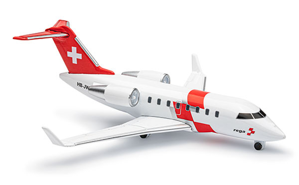 Jet Challenger 650, mini Modell (Massstab 1:160), zur vergrösserten Darstellung