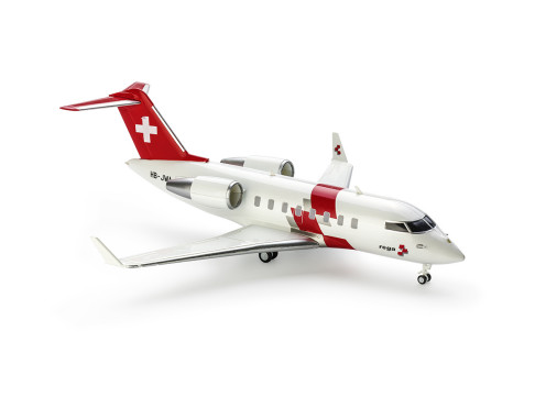 Jet Challenger 650, modello in scala 1:100, zur vergrösserten Darstellung